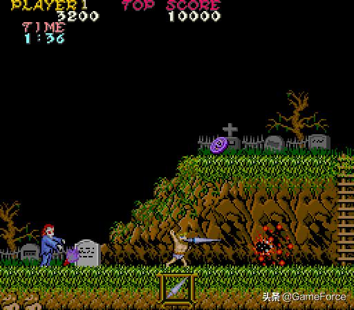 Capcom上世纪80年代街机经典系列：魔界与骑士