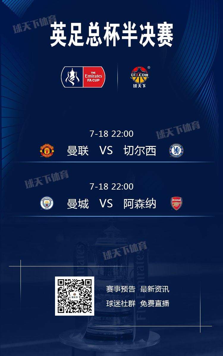 2019-20赛季英足总杯半决赛赛程对阵时间表一览