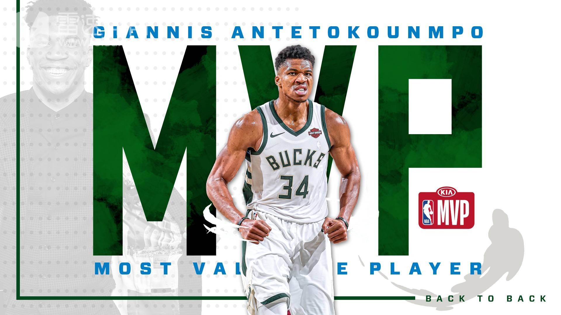 NBA官方宣布：字母哥当选2019-20赛季常规赛MVP