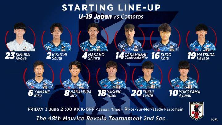 高桥仁胡代表日本U19首秀，球员此前曾入选西班牙U16
