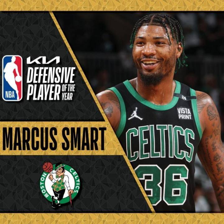 NBA官方：凯尔特人后卫斯玛特当选本赛季常规赛最佳防守球员