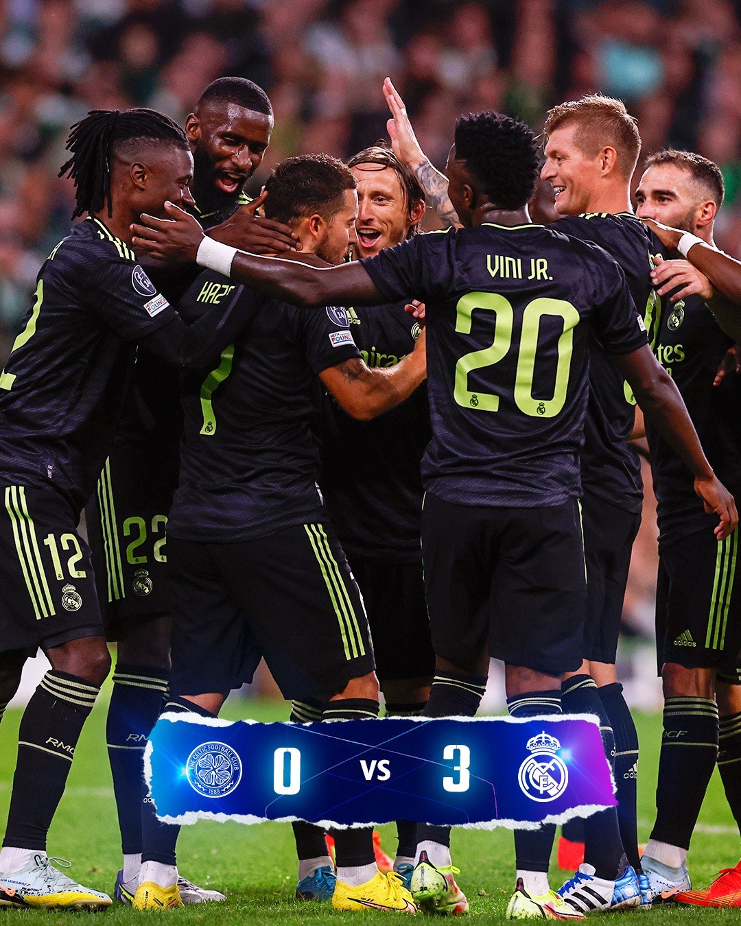 皇马3-0凯尔特人