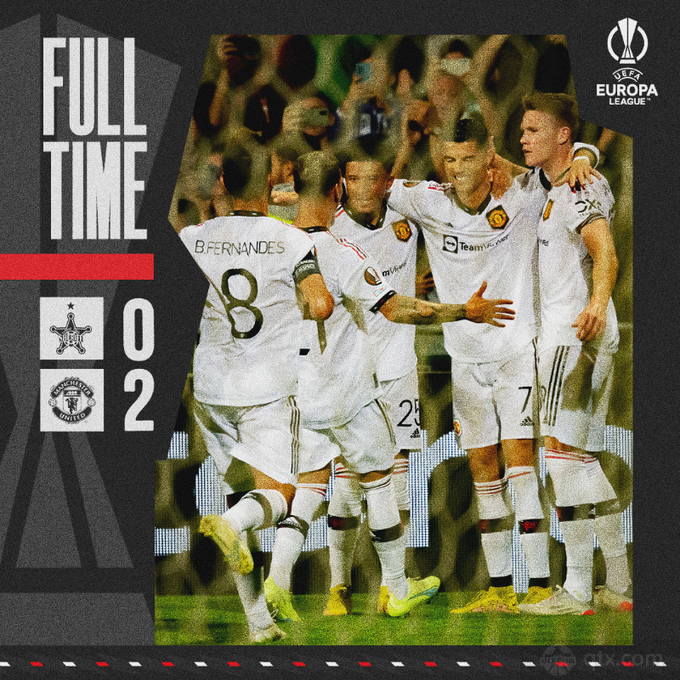 曼联2-0谢里夫