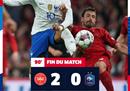 欧联杯法国2-0不敌丹麦，姆巴佩单刀告负。