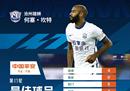 何塞·康托尔当选中超第17轮最佳球员，独进4球，送武汉三振赛季首败。