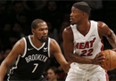 NBA季前赛篮网VS热火预测分析坐拥三巨头的篮网实力不容小觑。