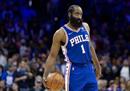 NBA季前赛76人113-97击败骑士哈登，11分6助攻带领球队取得胜利。