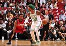 NBA热火VS凯尔特人比赛视频回放塔图姆贡献29分，希罗25分。