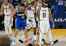 NBA掘金VS勇士常规赛，全场视频回放:约基奇三双率队拿下库里三分。