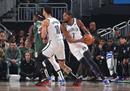 NBA雄鹿常规赛110-99胜篮网。杜兰特33分43分14篮板。
