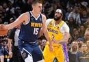 NBA常规赛湖人VS掘金全场视频回放詹姆斯9中21低表现约基基准三双