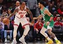 NBA最新报道凯尔特人123-119公牛塔图姆36-12德玛尔德罗赞拿下46分。