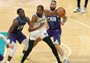 NBA篮网VS黄蜂常规赛视频回放杜兰特七分绝杀全场。