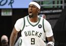 NBA常规赛雄鹿VS雷霆视频回放。新赛季雄鹿赢球保持不败。波蒂斯抢下21个篮板。
