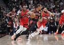 最新一场NBA比赛猛龙113-104公牛范弗里特拿下30分，11号帮助德玛尔德罗赞拿下20分。