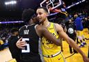 常规赛NBA勇士VS国王，砍下47分，率队获胜。