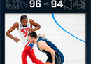 NBA常规赛最新情况:独行侠96-94击败篮网，取得四连胜。丹西斯得到36分6篮板6助攻。杜兰特罚球不进。