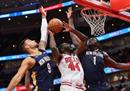 今日NBA最新战况鹈鹕115-111公牛英格拉姆22分9篮板，德玛尔德罗赞33分。