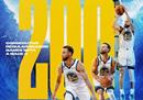 库里连续200场常规赛命中三分球，这在NBA历史上是唯一的。