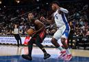 今天最新的NBA比赛，奇才107-106热火比尔27分，洛里孔24分三双。
