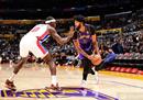 最新NBA比赛情况湖人128-121活塞詹姆斯38分16篮板继续缺阵戴维斯。
