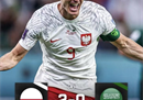 波兰2-0击败沙特登顶，莱万获得世界杯首球和急救。