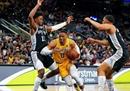 NBA常规赛湖人VS马刺视频回放詹姆斯伤愈复出，带领球队取得胜利。