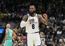 今天最新一场NBA比赛，湖人143-138马刺詹姆斯39分11篮板琼斯23投11中8。