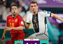 詹俊点评西班牙1-1德国:莫拉塔和富尔克鲁格值得首发。