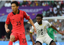 世界杯半场:韩国0-2与加纳的萨利苏和卡杜斯。