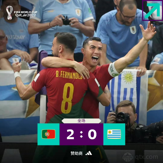 葡萄牙2-0乌拉圭