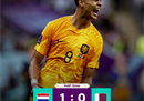 半场世界杯报道:荷兰1-0连胜卡塔尔加克波。