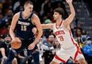 NBA掘金VS火箭常规赛视频回放约基奇穆雷63分。