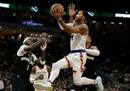 今天最新的NBA比赛:雄鹿109-103，尼克斯字母37分13篮板，罗宾逊15-20。