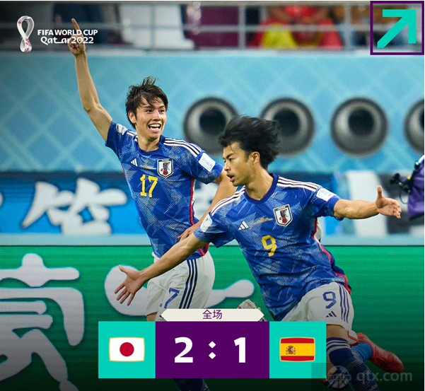 日本2-1西班牙