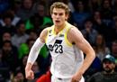 NBA快船VS爵士常规赛全程视频回放。爵士的首发五名球员得分上双。