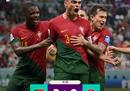 世界杯半场:葡萄牙2-0与瑞士的拉莫斯佩佩。