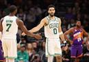 最新一场NBA比赛，孙98-125，凯尔特人拿下25分5个篮板，保罗带着4分回来。