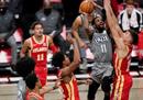 今天最新的NBA比赛:篮网120-116，霍克二人67分，特雷-杨33分9助攻。