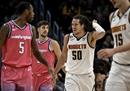 NBA报告掘金141-128奇才约基奇43分14篮板8助攻5抢断库兹马24分。
