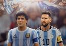 致敬迭戈·马拉多纳时隔36年捧起世界杯。
