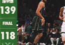 最新NBA战况凯尔特人139-118雄鹿塔图姆41分7篮板布朗29分