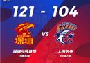 CBA深圳男篮121-104击败上海塞林格，37分20篮板。沈子杰27 6