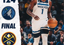 最新NBA报告森林狼124-111掘金爱德华兹29分，麦克丹尼尔21分。