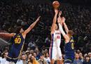 今日nba最新战况:活塞122-119勇士博扬29分，汤普森30分。