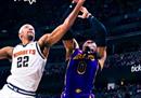 今日nba最新情况掘金122-109湖人穆雷34分7篮板约基奇14分11篮板16助攻。