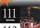 今日最新NBA战况热火112-111雷霆巴特勒35分7篮板斯特鲁斯22分。