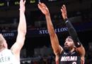 NBA最新战报-热火111-95巴克-文森特27分5抢断阿德巴约20分13篮板。