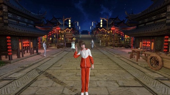 “元豫宙”内的东京城场景,网友可以沉浸式感受大宋东京梦华