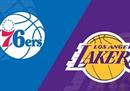 NBA常规赛湖人VS76得分预测分析:湖人主场倒下。